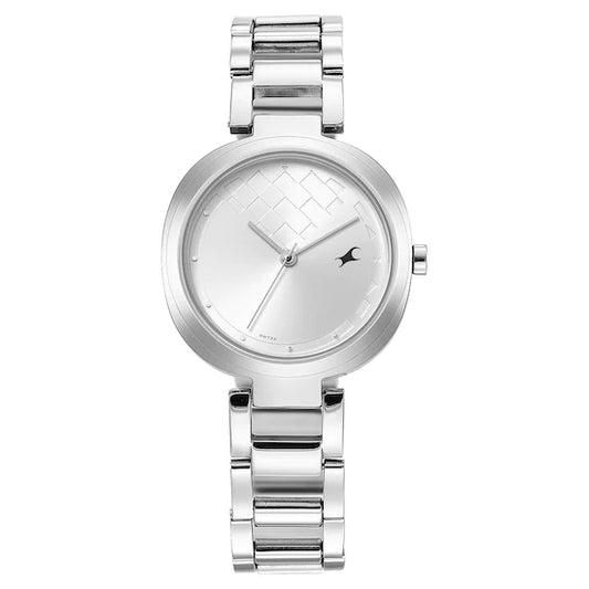 STUNNERS SILVER DIAL STAINLESS STEEL STRAP WATCH NS6247SM02
