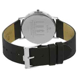 Titan Edge Black Dial Black Leather Strap Watch NN679SL02