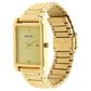 Champagne Dial Golden Metal Strap Watch NR7058YM02