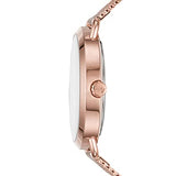 Michael Kors Portia Analogue Watch (Gold Dial Rose Gold Colored Strap)" MK3845