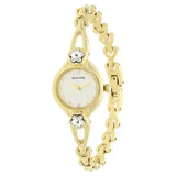 Sonata Champagne Dial Golden Metal Strap Watch NR8065YM01