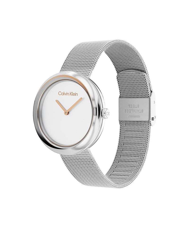 Calvin Klein 25200011 Twisted Bezel Quartz Watch for Women