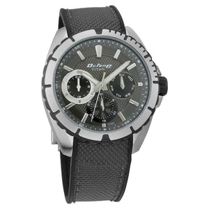 Titan Octane Grey Dial Grey Strap Watch 90109KP01 (DJ583) - KRISHNA WATCH COMPANY