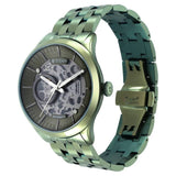 Titan Metal Mechanicals Green Dial Stainless Steel Strap Watch  90140QM01