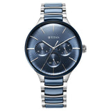 Titan Ceramic Fusion Blue Dial Multifunction Watch - 90148KD02 - KRISHNA WATCH COMPANY