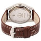 Titan Octane Silver Dial Leather Strap Watch NQ9322SL03
