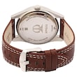 Octane Silver Dial Leather Strap Watch NQ9322SL03