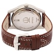 Titan Octane Silver Dial Leather Strap Watch NQ9322SL03