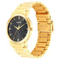 Utsav Black Dial Stainless Steel Strap Watch 99701YM04