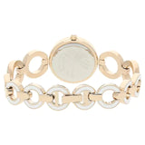 TITAN White Dial Rose Gold Metal Strap Watch 95036WM02