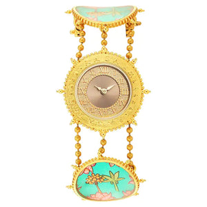 Titan Raga X Masaba Golden Dial Steel & Brass Strap Watch 95167YM01 - KRISHNA WATCH COMPANY