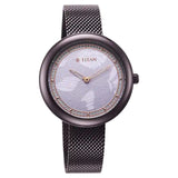 TITAN Glitz Purple Dial Stainless Steel Strap Watch for Women 95210QM01