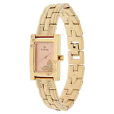 Titan Rose Gold Dial Rose Gold Metal Strap Watch NP9716WM01 (DD935A)