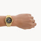 Armani Exchange Moonphase Multifunction Gold-Tone Stainless Steel Watch AX1737