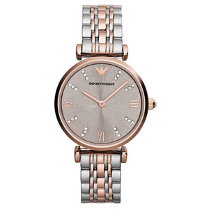 Emporio Armani Women's Two-Hand Two-Tone Stainless Steel Watch AR1840 - KRISHNA WATCH COMPANY