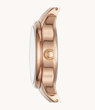FOSSIL Modern Sophisticate Three-Hand Rose Gold-Tone Stainless Steel Watch  BQ1571