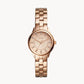 FOSSIL Modern Sophisticate Three-Hand Rose Gold-Tone Stainless Steel Watch  BQ1571