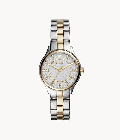 FOSSIL Modern Sophisticate Three-Hand Two-Tone Watch - BQ1574 - KRISHNA WATCH COMPANY