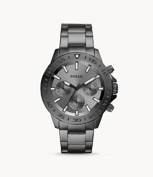 FOSSIL Bannon Multifunction Smoke Stainless Steel Watch BQ2491