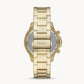 FOSSIL Bannon Multifunction Gold-Tone Stainless Steel Watch BQ2493