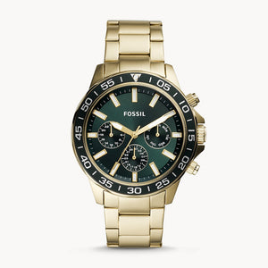 FOSSIL Bannon Multifunction Gold-Tone Stainless Steel Watch BQ2493 - KRISHNA WATCH COMPANY