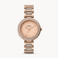 FOSSIL Karli Three-Hand Rose Gold-Tone Stainless Steel Watch BQ3181