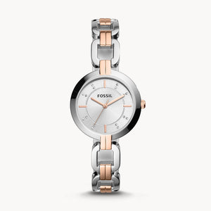 FOSSIL Kerrigan Three-Hand Two-Tone Stainless Steel Watch BQ3341 - KRISHNA WATCH COMPANY