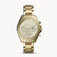 FOSSIL Modern Courier Chronograph Gold-Tone Stainless Steel Watch BQ3378