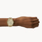FOSSIL Modern Courier Chronograph Gold-Tone Stainless Steel Watch BQ3378
