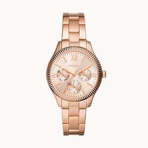 Rye Multifunction Rose Gold-Tone Stainless Steel Watch BQ3691 - KRISHNA WATCH COMPANY