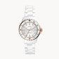 FOSSIL FB-01 Three-Hand White Ceramic Watch CE1107