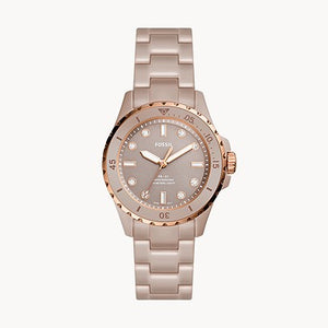 FOSSIL - Three-hand Salted Caramel Ceramic Watch CE1111 - KRISHNA WATCH COMPANY