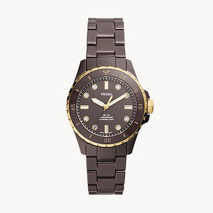 FB-01 Three-Hand Brown Ceramic Watch CE1121 - KRISHNA WATCH COMPANY