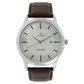 Titan Silver Dial Brown Leather Strap Watch NP1584SL03