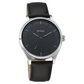 Titan Men's Minimalist Zen Watch: Sleek Leather Strap with Contrast Hands  1802SL11