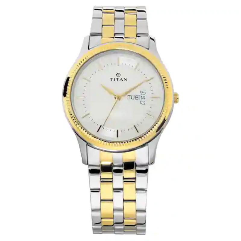 Titan Silver Dial Stainless Steel Strap Watch NT1824BM01 - KRISHNA WATCH COMPANY