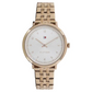 Tommy Hilfiger Silver Dial Rose Gold Stainless Steel Strap Watch TOMMY HILFIGER 1781760