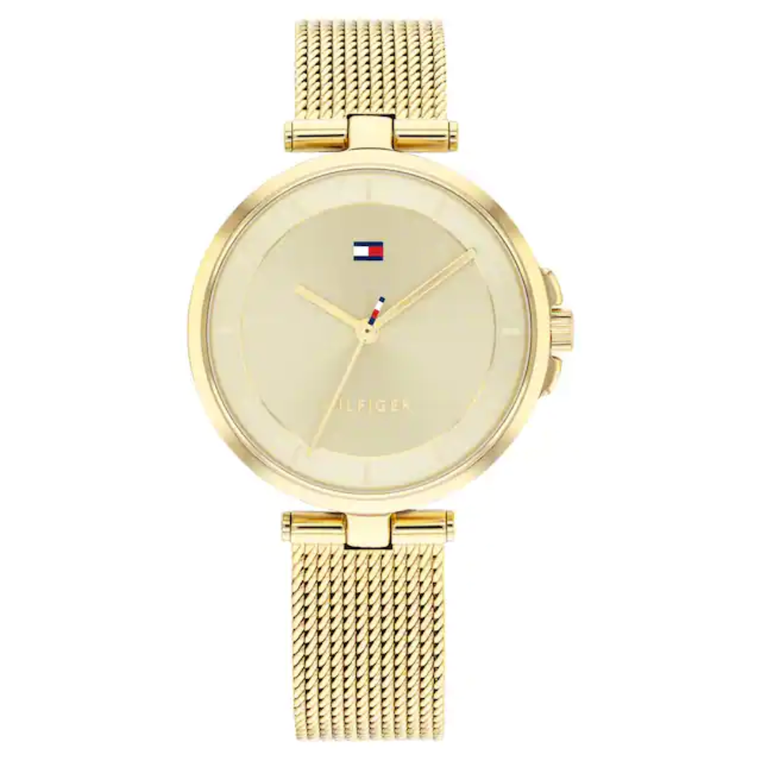 Tommy Hilfiger Beige Dial Stainless Steel Strap Watch NCTH1782362