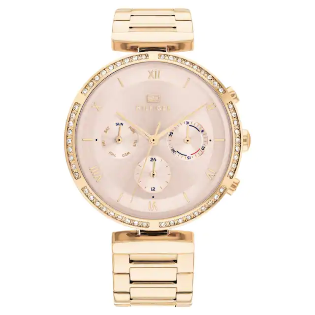 Tommy Hilfiger Pink Dial Stainless Steel Strap Watch 1782391 - KRISHNA WATCH COMPANY