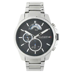 Tommy Hilfiger Blue Dial Silver Stainless Steel Strap Watch 1791348 - KRISHNA WATCH COMPANY