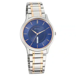 Titan Lagan - Blue Dial Metal Strap NP1845KM01 (DK550) - KRISHNA WATCH COMPANY
