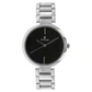 Titan Black Dial Silver Stainless Steel Strap Watch  2480SM02