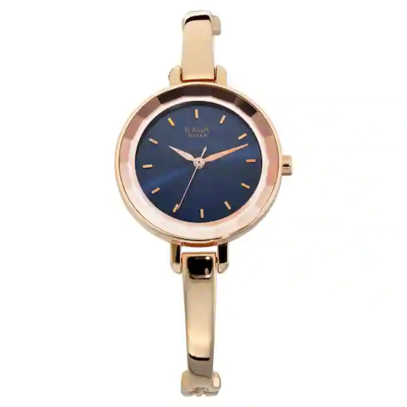 Titan Raga Blue Dial Metal Strap Watch - 2575WM02