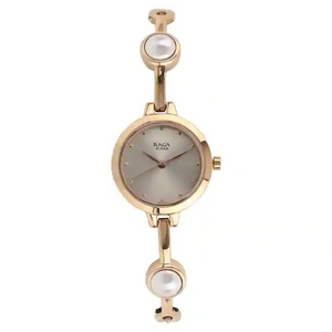 Titan Raga Grey Dial Rose Gold Metal Strap Watch - 2576WM01 - KRISHNA WATCH COMPANY