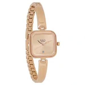 Titan Raga Viva Rose Gold Dial Metal Strap Watch NP2607WM01 - KRISHNA WATCH COMPANY