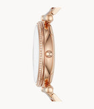 Carlie Three-Hand Rose Gold-Tone Watch - ES4301