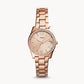 Scarlette Three-Hand Date Rose-Gold-Tone Stainless Steel Watch ES4318