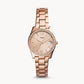 FOSSIL Scarlette Three-Hand Date Rose-Gold-Tone Stainless Steel Watch ES4318
