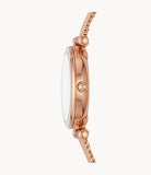 FOSSIL Carlie Mini Three-Hand Rose Gold-Tone Watch - ES4433