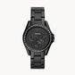 FOSSIL Riley Multifunction Black Stainless Steel Watch ES4519
